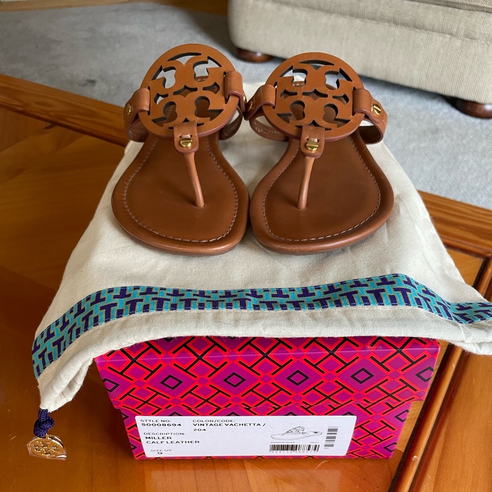 Tory Burch Millers -New Vintage Vachetta Leather